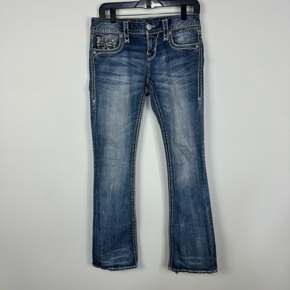 Rock Revival Boot Cut Denim Jeans Western Rodeo Country - Picture 1 of 8